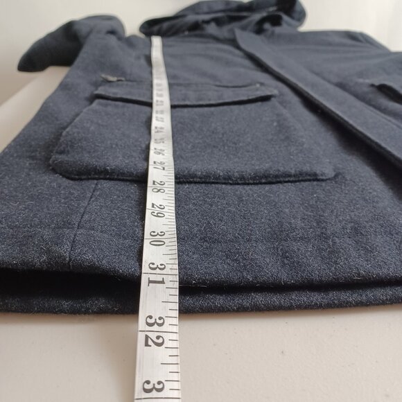 Calvin Klein Wool Blend Detachable Hood Coat - Picture 15 of 16